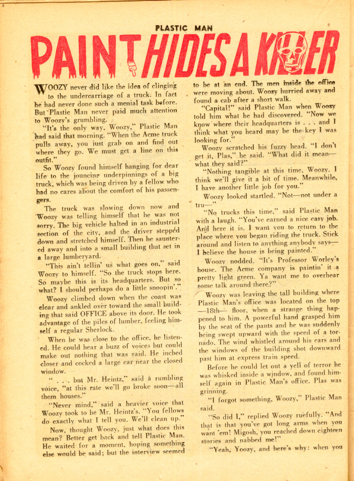 Read online Plastic Man (1943) comic -  Issue #9 - 34