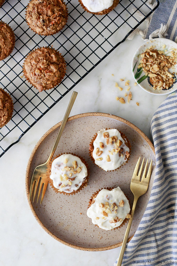 Vegan Mini Carrot Cake Muffins Vegan Mini Carrot Cake Muffins