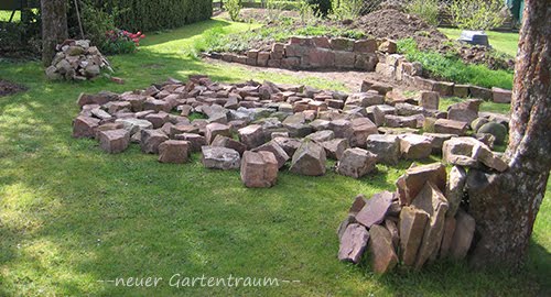 -neuer Gartentraum-: Ein neuer Steingarten entsteht