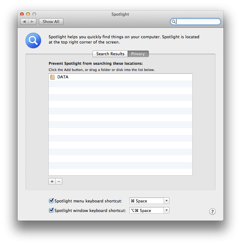 My Tech Notes: Mac OS X: disable spotlight indexing for external usb drive