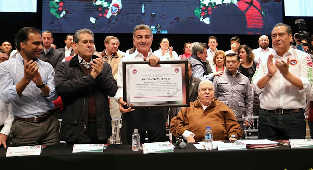 Tony Gali y Carlos Aceves inauguran el Congreso Ordinario de la CTM