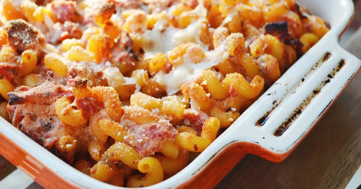 can you put raw bacon in pasta bake