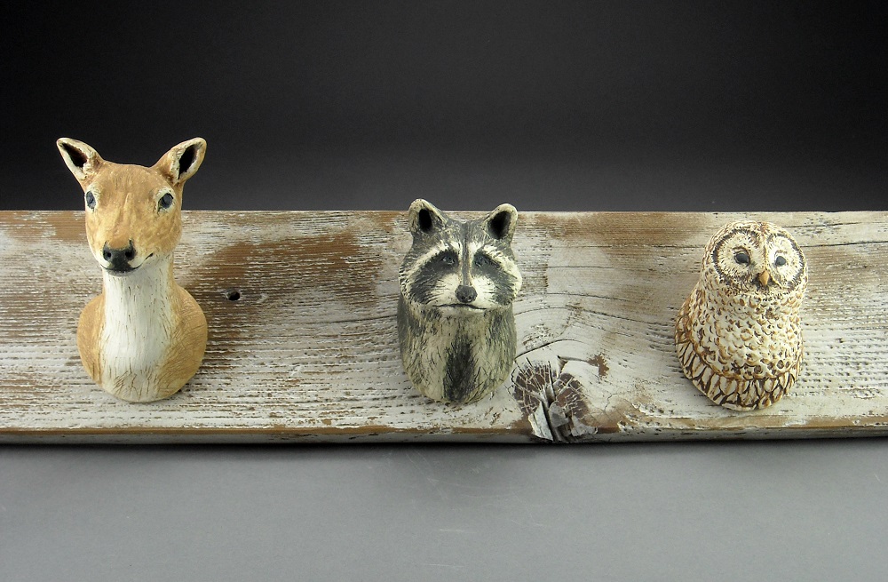 Acorn Pottery clay, paper, canvas