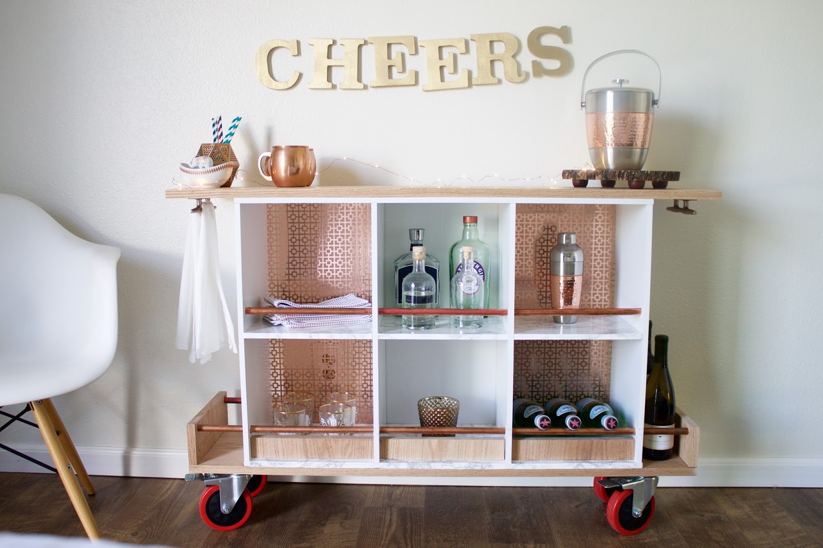DIY Bar Cart Hello Beautiful