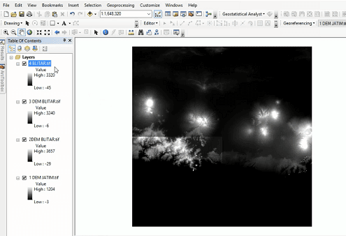 Cara Gampang Menggabungkan 2 Buah Data Dem Atau Lebih Di Arcgis Blog Tikus