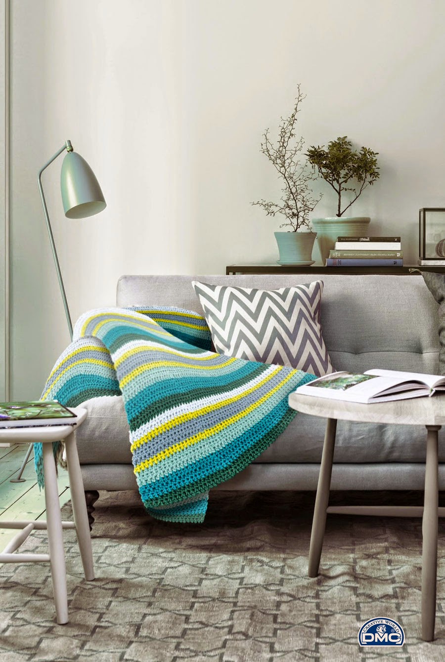 Manta para sofa a discount crochet