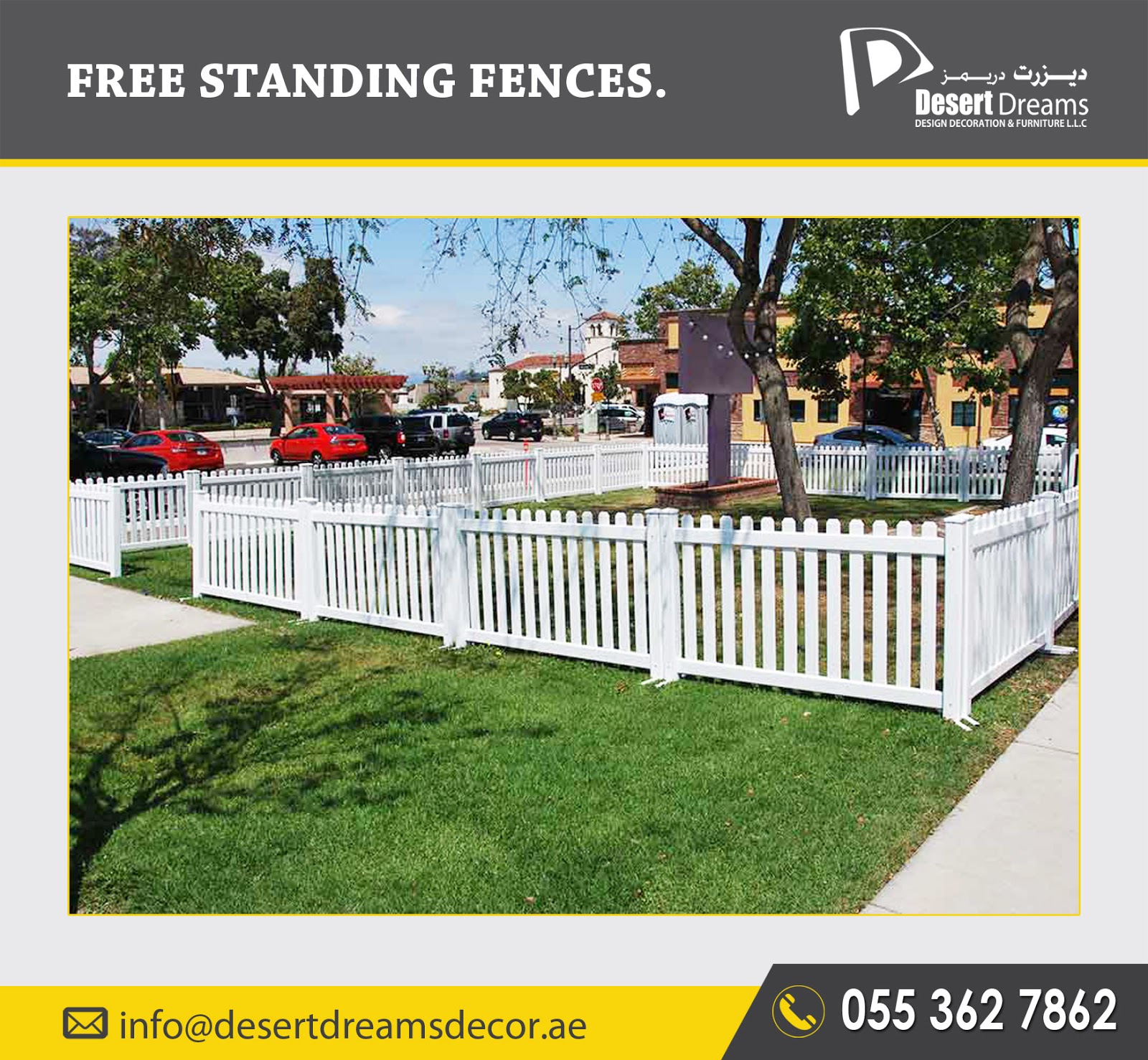 Supply and Install Fences in Uae Lowest Price. GARDEN FENCES UAE.