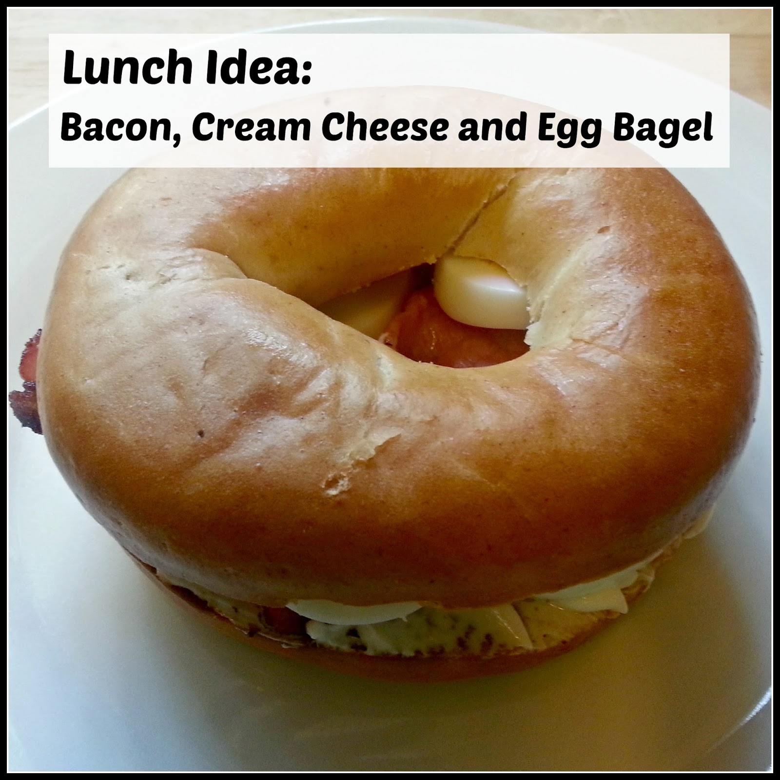 Bacon, Egg and Cream Cheese Bagel The Parent Game