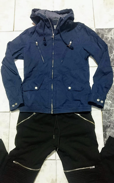 Vanquish ヴァンキッシュ のインディゴ染め マウンテンパーカージャケット の商品レビュー コーディネート 洋服の整理のついでに着こなしを考える ８点目