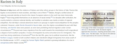  https://en.wikipedia.org/wiki/Racism_in_Italy