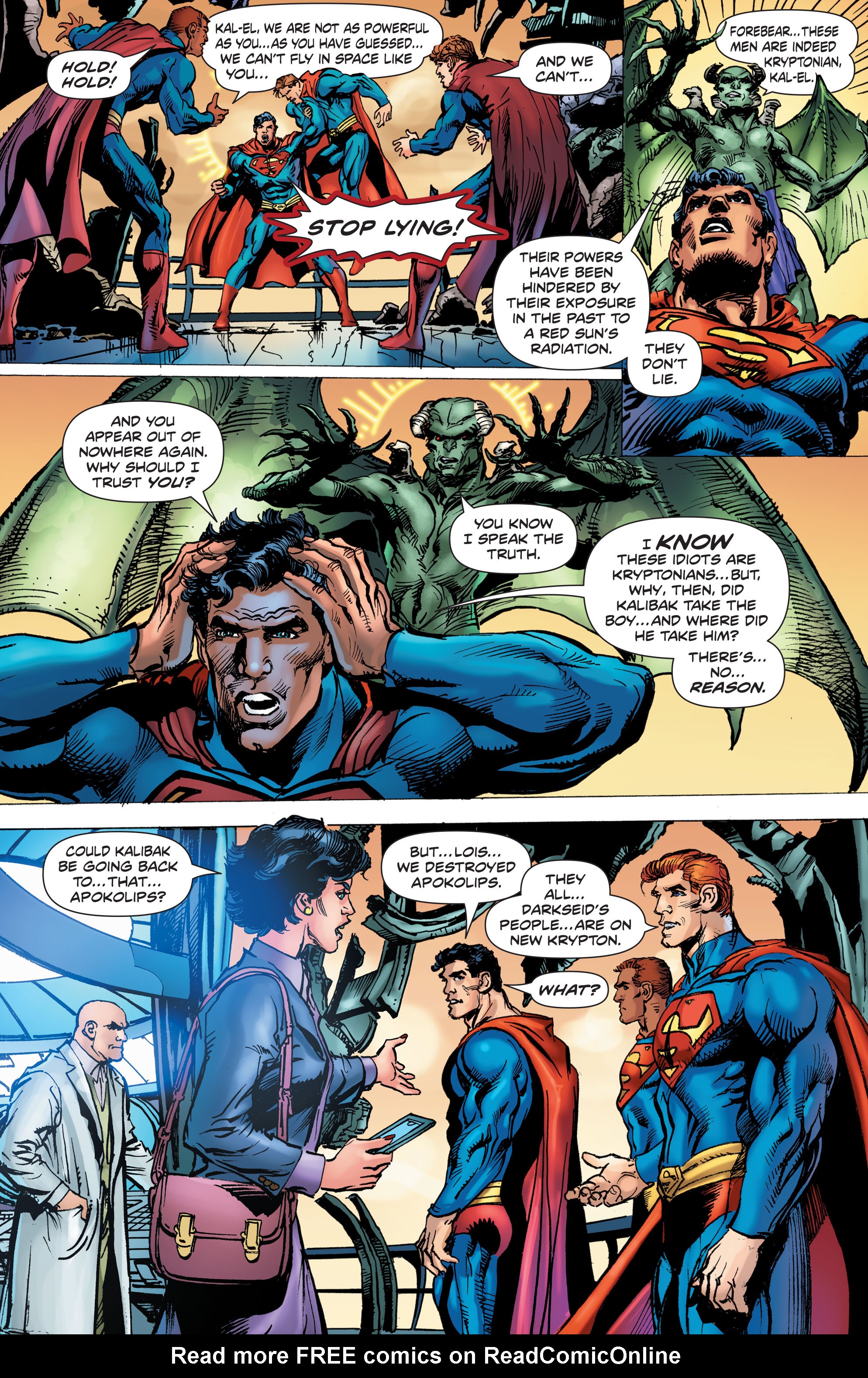 Read online Superman: The Coming of the Supermen comic -  Issue #3 - 4