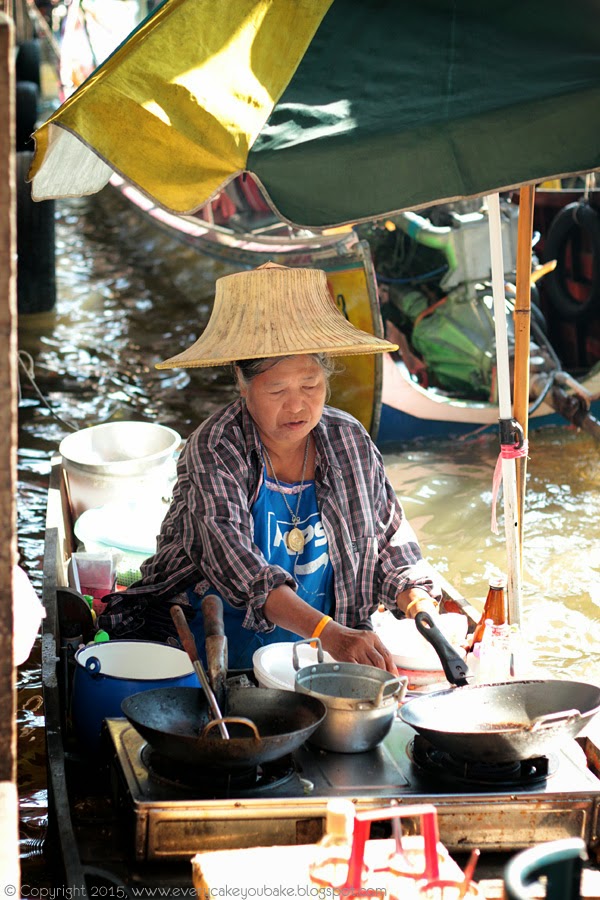 Tajlandia - pływający targ w Damnoen Saduak