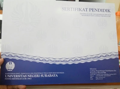 pengambilan sertifikat pendidik PLPG di unesa