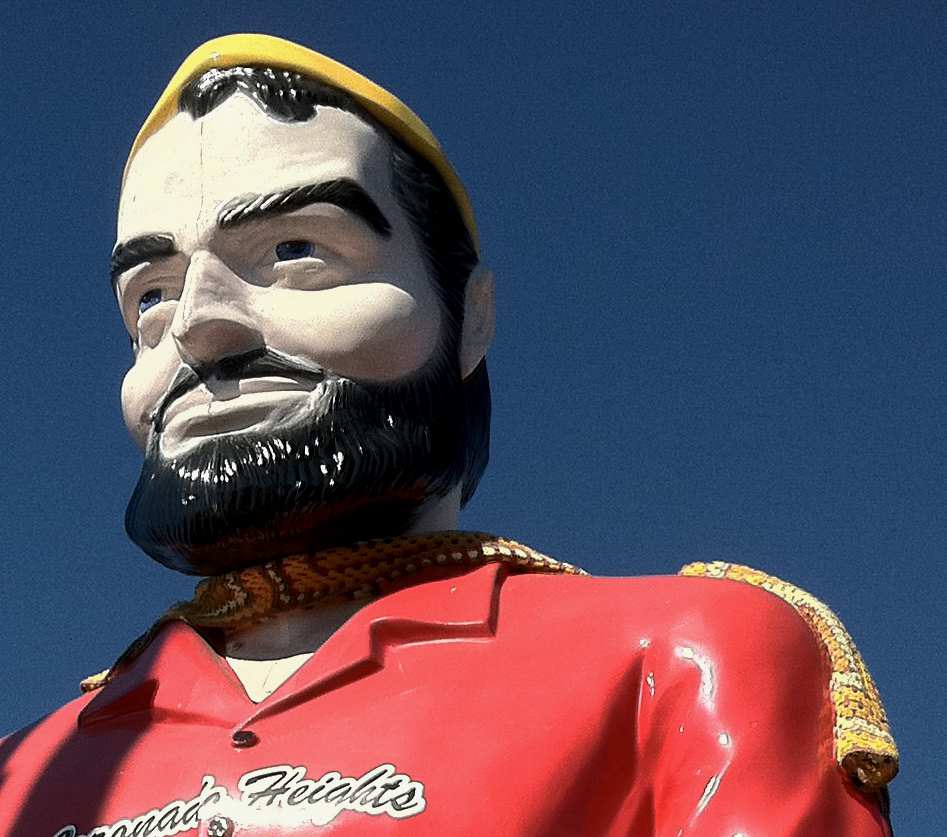 The Tucson Murals Project Paul Bunyan (not a mural) YarnBombed!