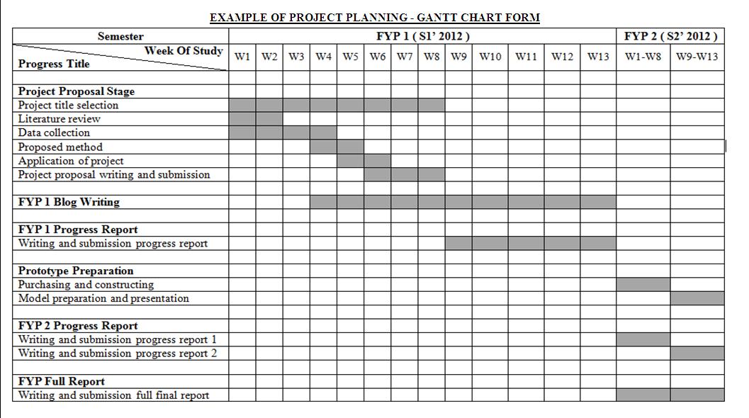 FYP PROJECT PROCESS PROJECT PLANNING