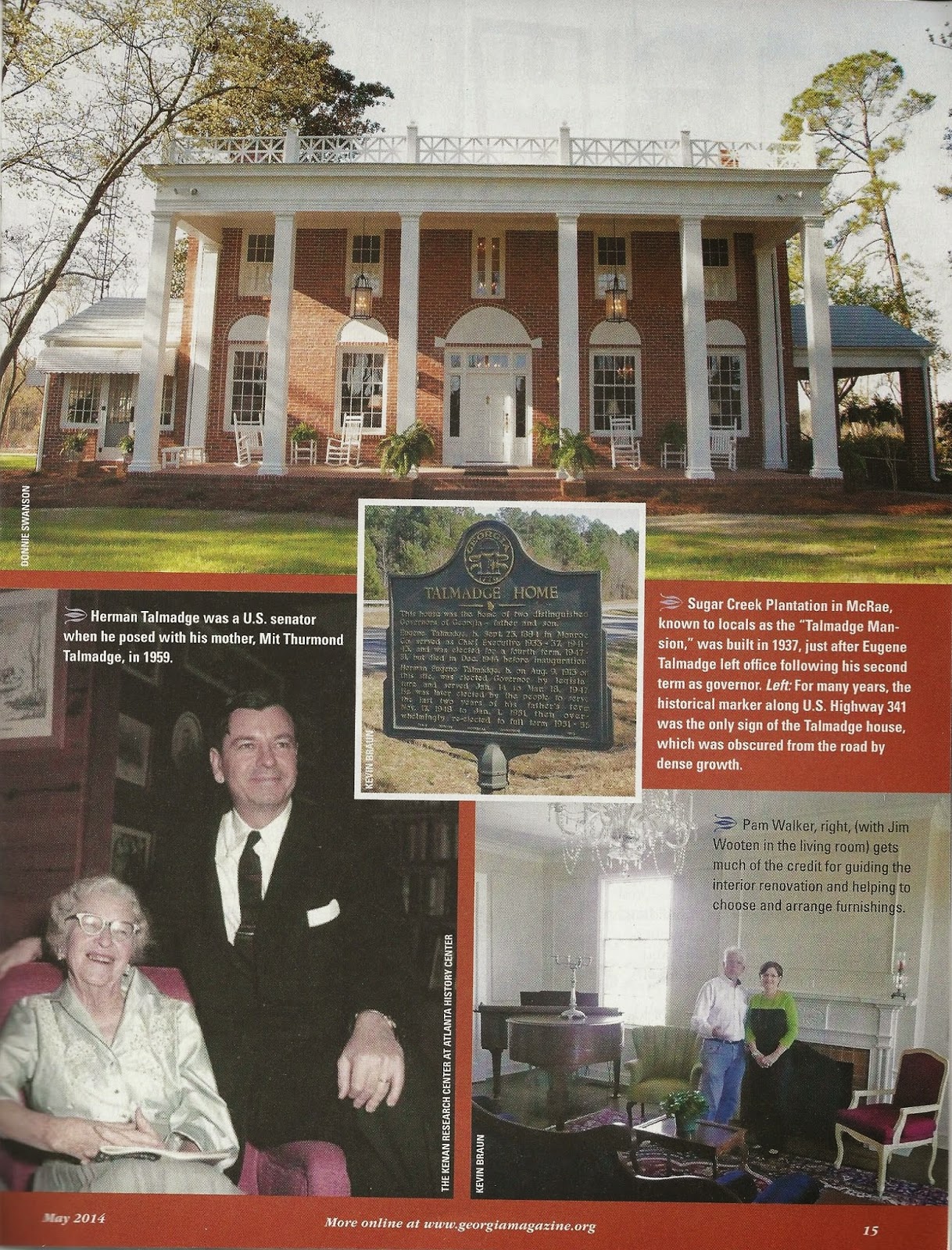 Old Historical Home McRae, Ga Link to "Gene Talmadge Mansion" Restoring Project