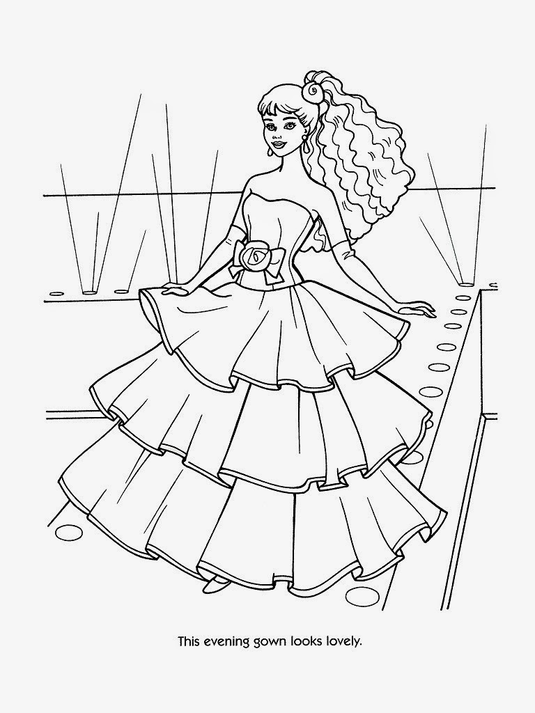 Barbie Free Printable Coloring Pages - Printable World Holiday