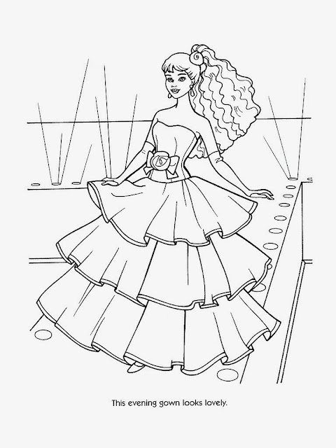 The Holiday Site: Coloring Pages of Barbie Free and Downloadable