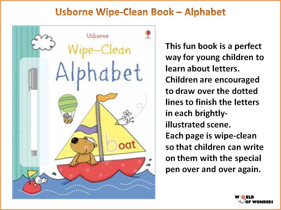 World of Wonders Usborne WipeClean Books (New realease in Jun 11)