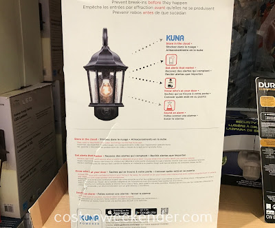 Costco 1145059 - See who is knocking without opening the door with the Maximus Smart Security Coach Light