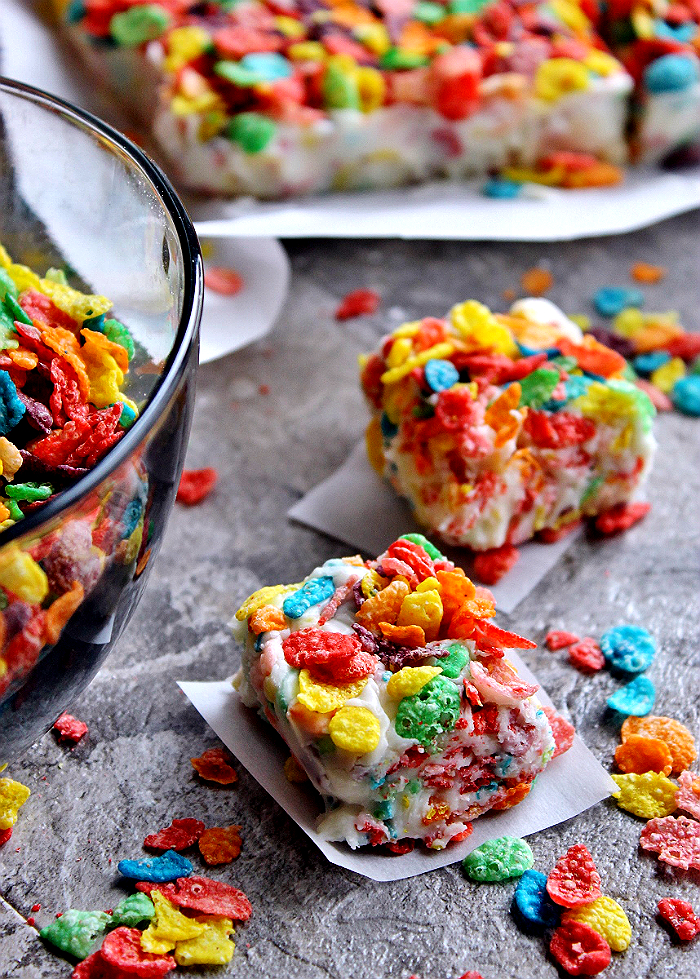 This delicious Fruity Pebbles fudge will have you feeling like a kid again!