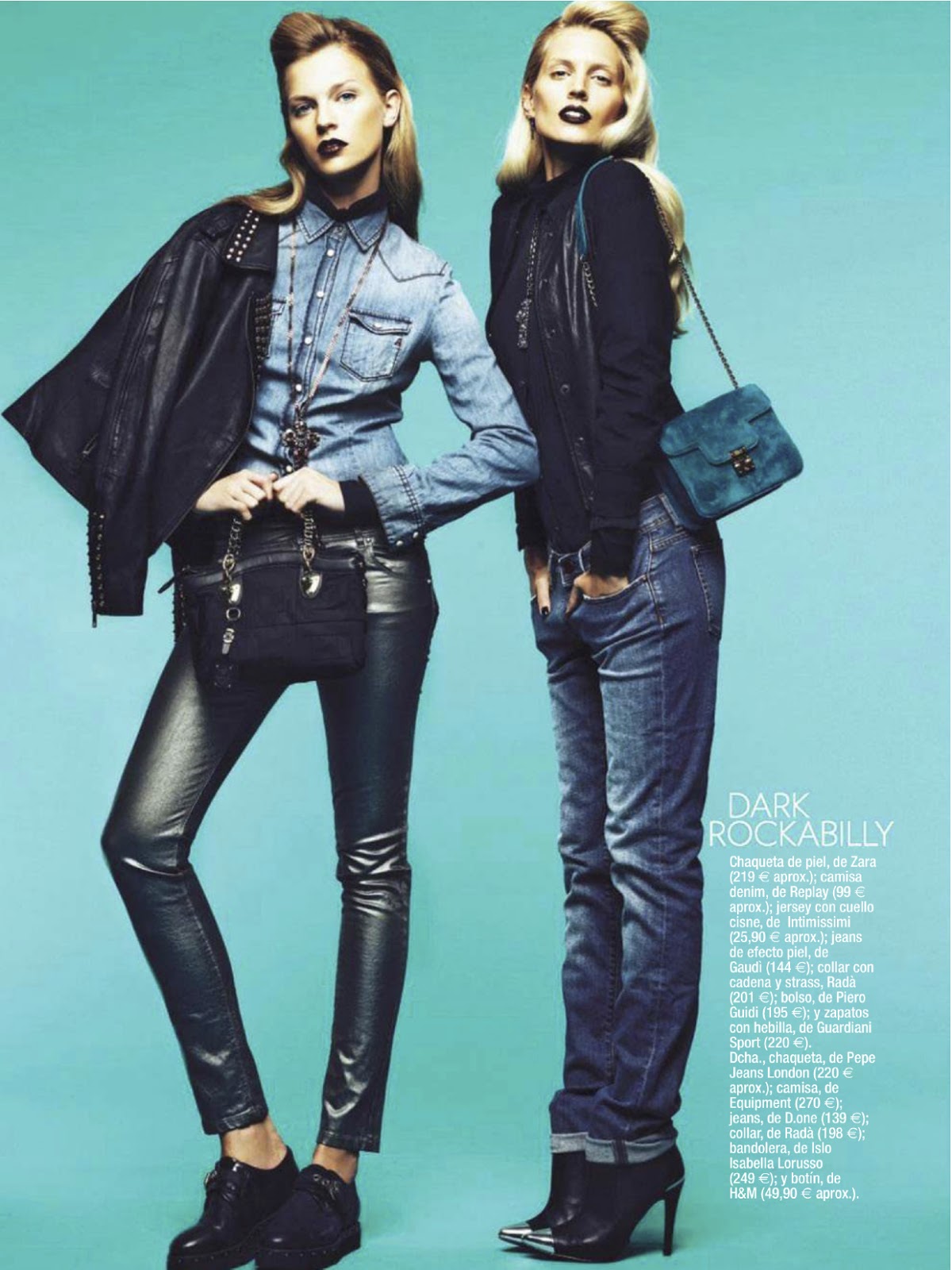 posh jeans: isabelle sauer and mirjana jovanovic by mario m for glamour ...