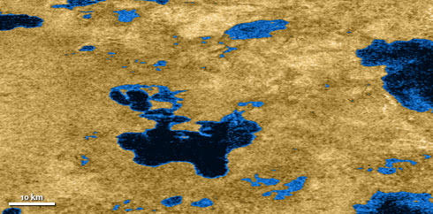 أكبر البحيرات خارج الكرة الأرضية