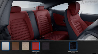 Màu nội thất Mercedes C300 Coupe 2019 Nội thất Mercedes C300 Coupe 2019 màu Đỏ Cranberry 227