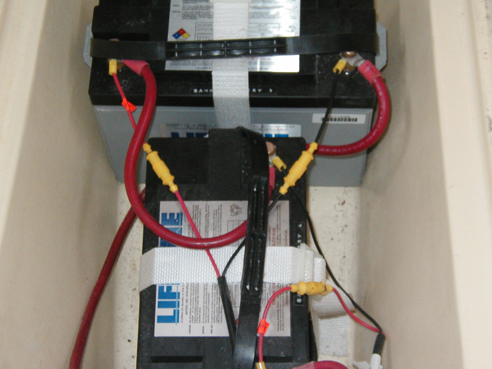 Refitting Into The Blue: More About the Motor: Wiring and Batteries