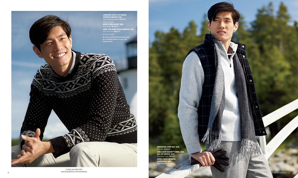 ASIAN MODELS BLOG EDITORIAL Daniel Liu in Brooks Brothers Catalog