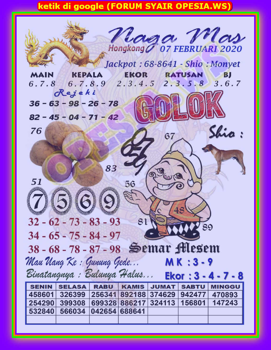 ങ Prediksi sdy naga mas 7 februari 2022  ਆ 