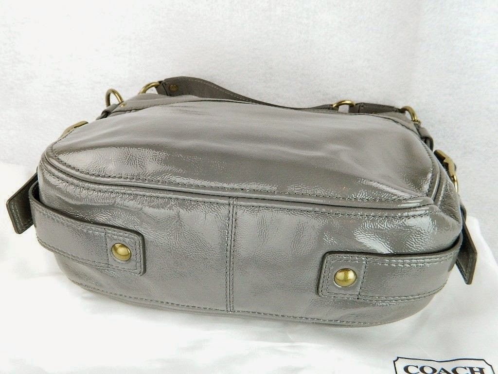 Item of the Week: Coach Grey Patent Leather Bag ~ Le Thrift Consignment