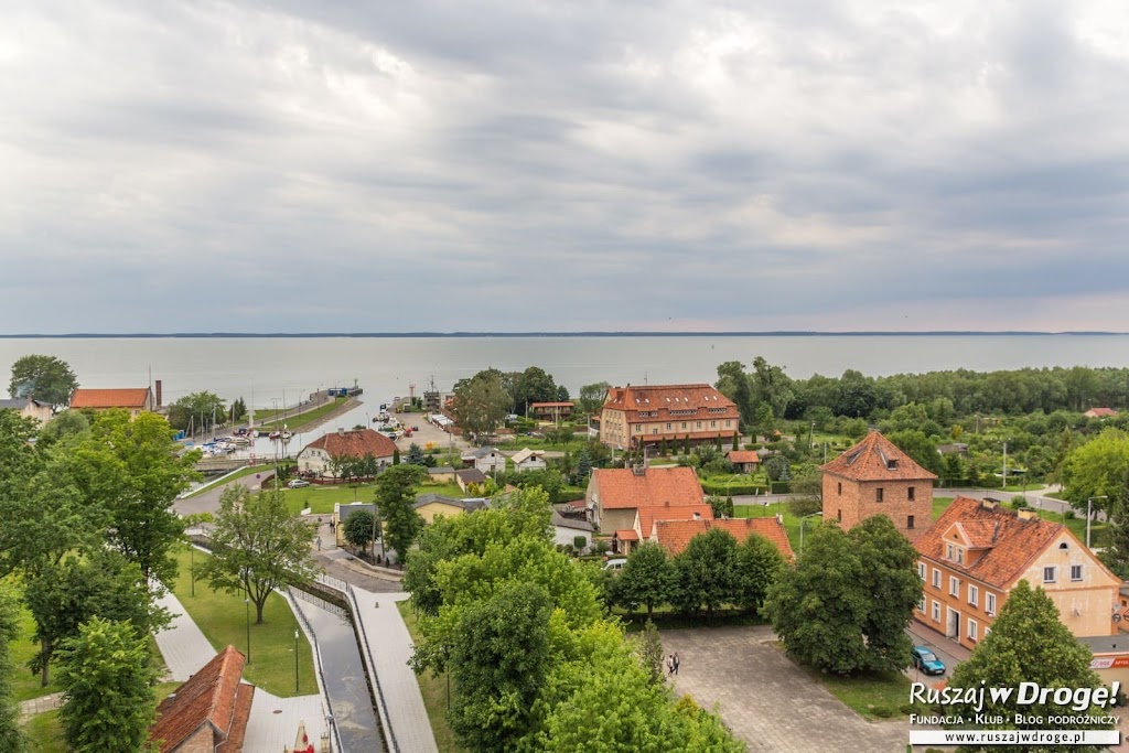 Widok z Wieży Wodnej na Port we Fromborku