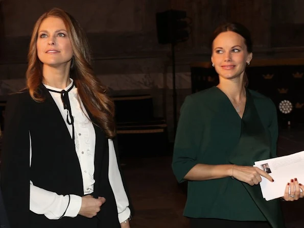 Princess Madeleine of Sweden and Princess Sofia of Sweden attended the Global Child forum at the Royal Palace in Stockholm