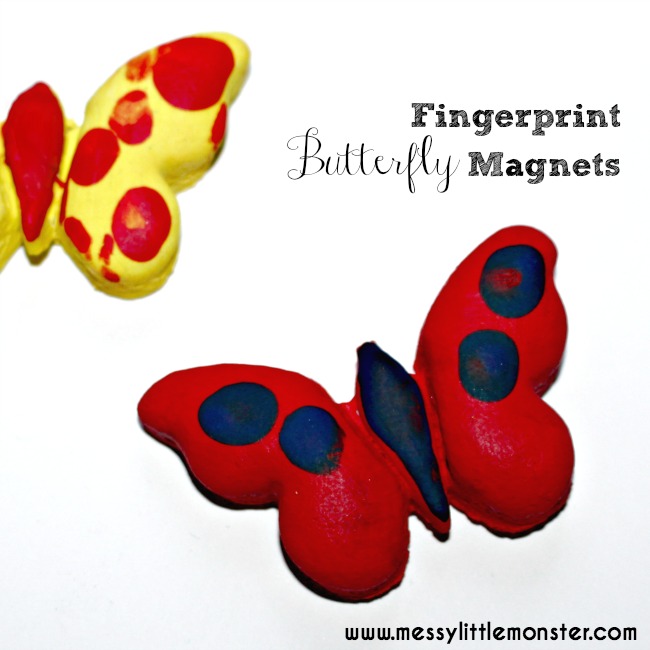 Fingerprint Butterfly Messy Little Monster