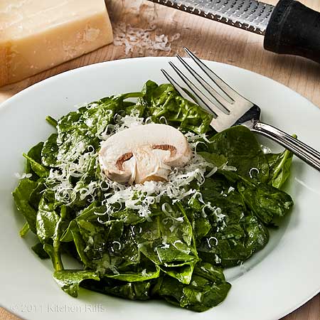 Spinach Salad with Parmesan