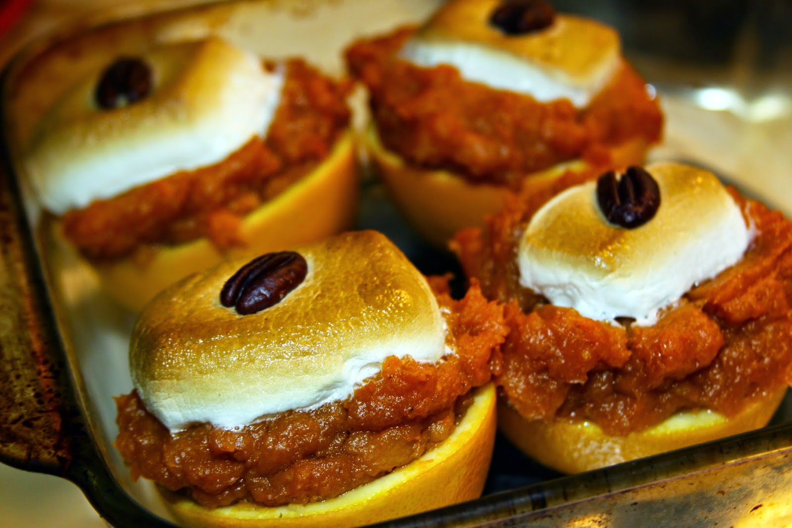 For the Love of Food Holiday Sweet Potato Stuffed Orange Cups