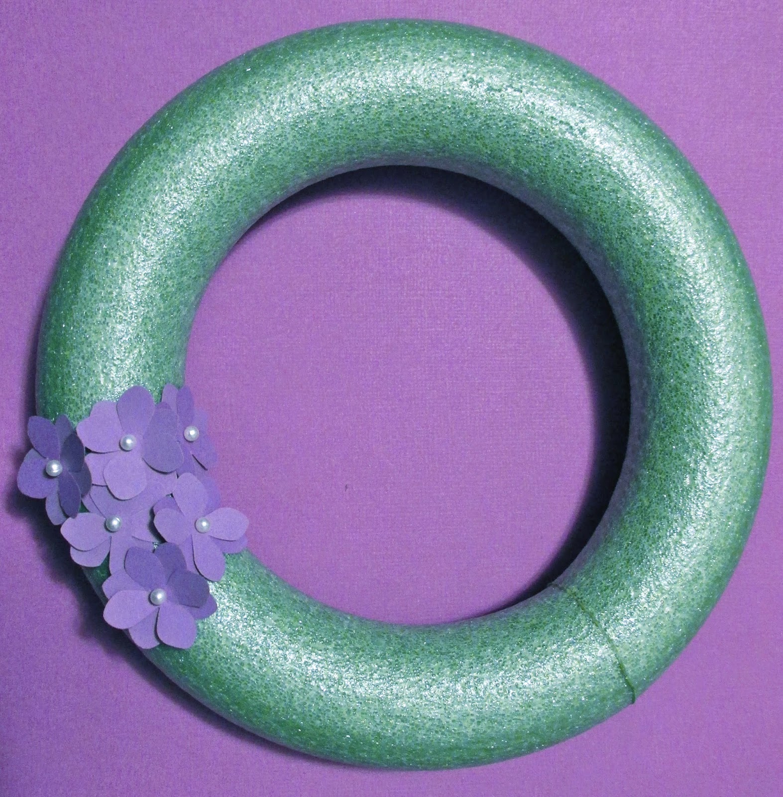 Trina's Day Homemade Paper Hydrangea Wreath