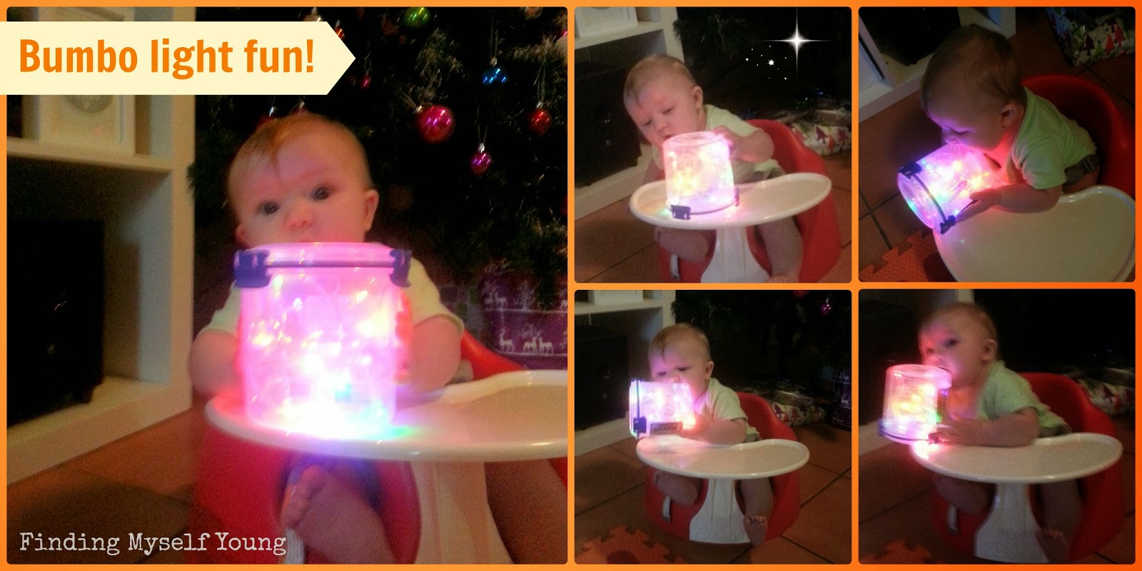 Christmas sensory light play for babies and toddlers Finding Myself Young
