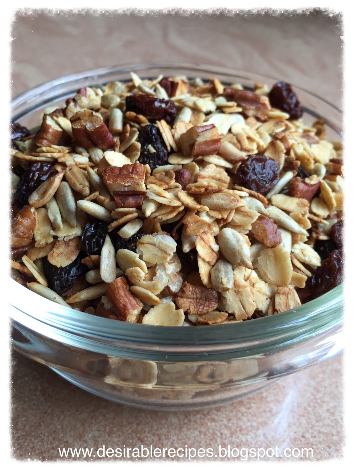 Granola (Pecan, Rolled Oat, Sunflower Seed and Raisin) Air Fryer