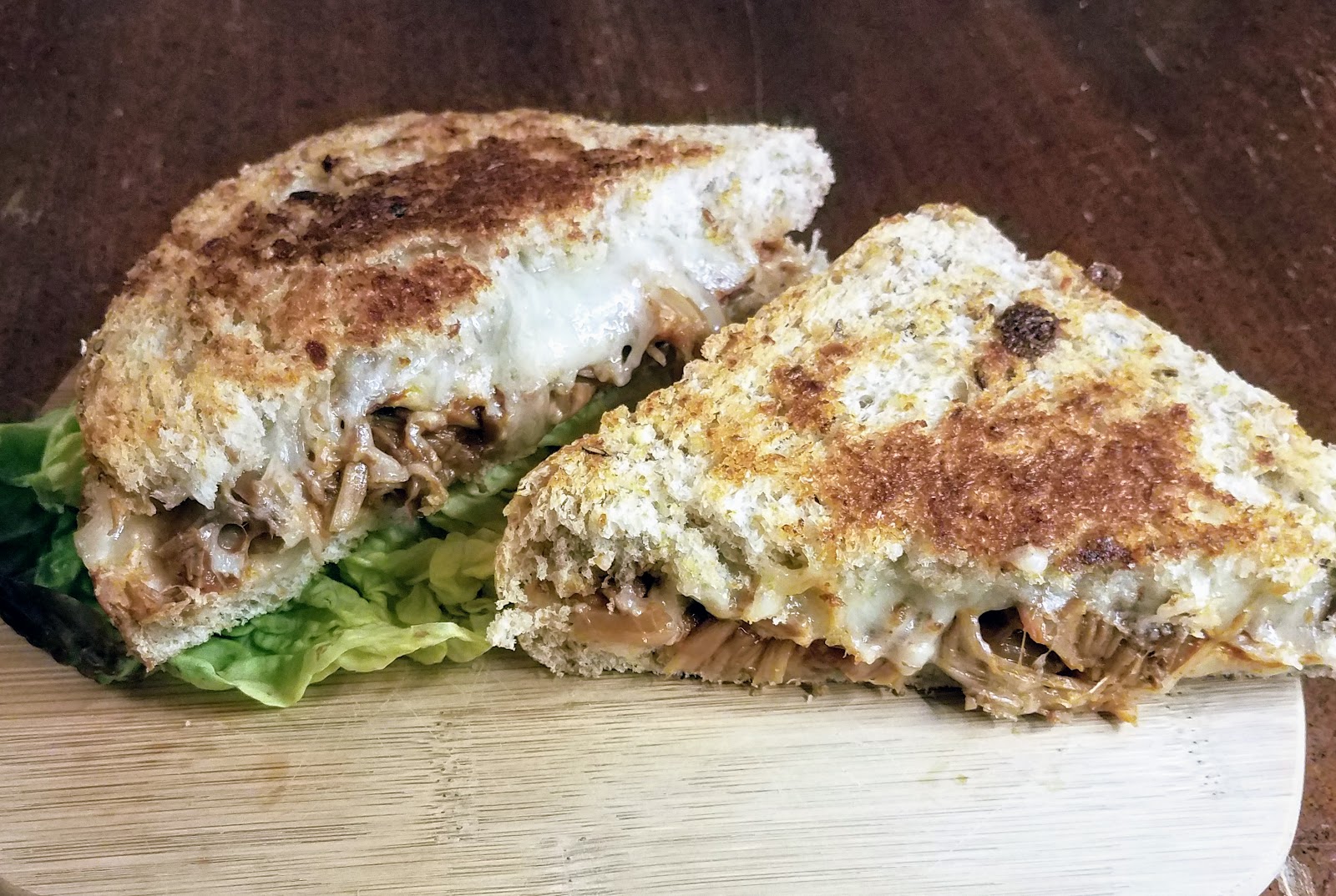 BBQ Jackfruit Grilled Cheese