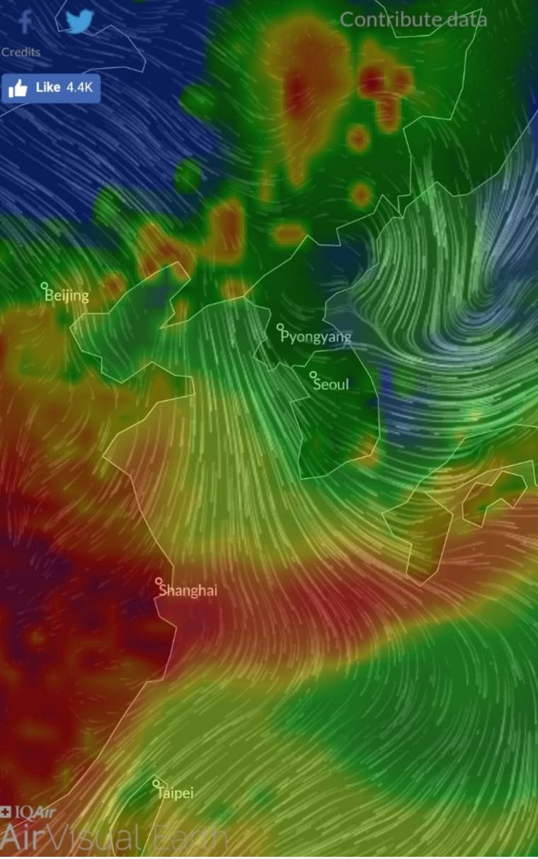 한반도에서 미세먼지 물리친 한파.jpg | 인스티즈