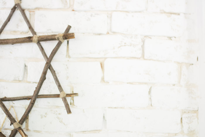 Árbol y estrella de Navidad con palos diy