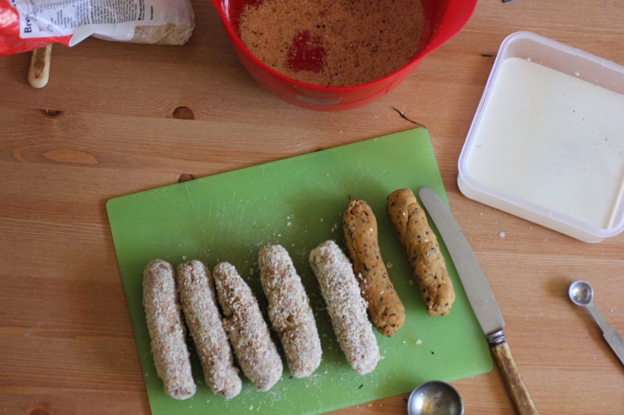 Green Gourmet Giraffe Vegan 'fish fingers' sausages