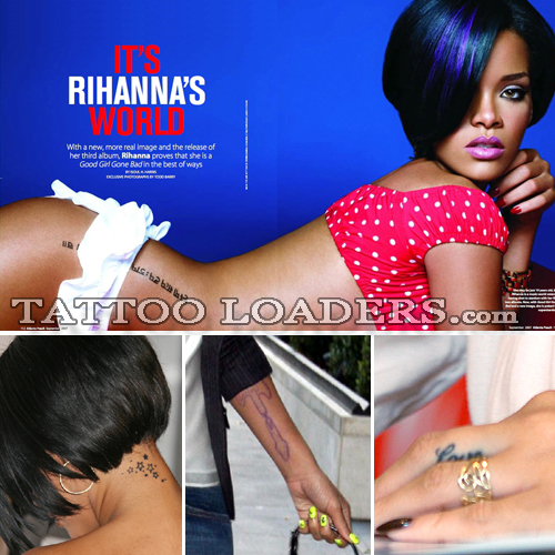 Rihanna Tattoos rihanna tatoos
