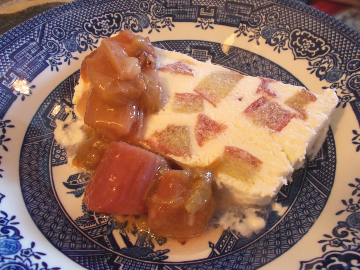 Jenny Eatwell's Rhubarb & Ginger Rhubarb & Mead Semifreddo with