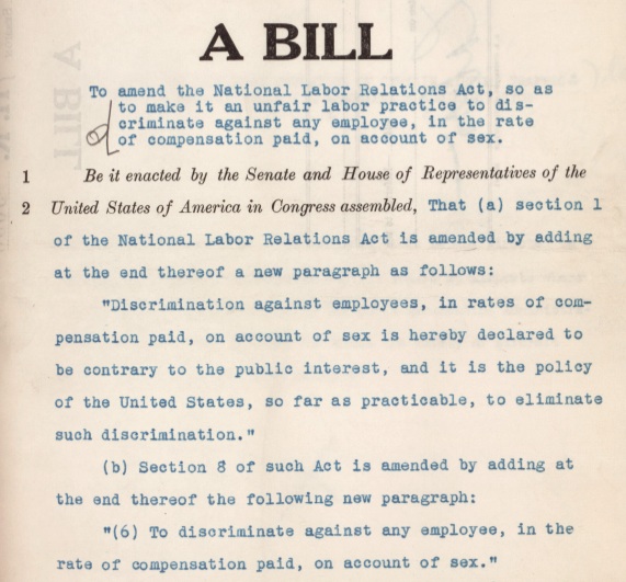 The '60s at 50: Monday, June 10, 1963: Equal Pay Act