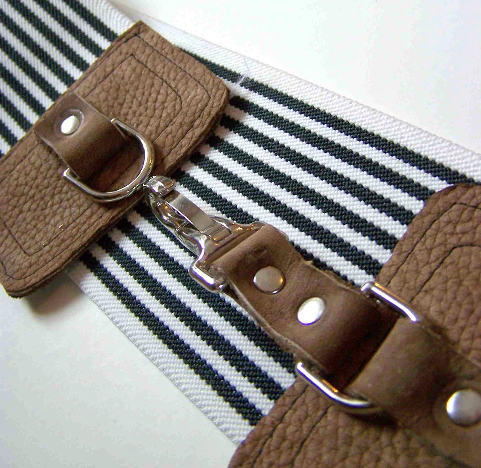 Made by Me. Shared with you. Wide Elastic and Leather Belt