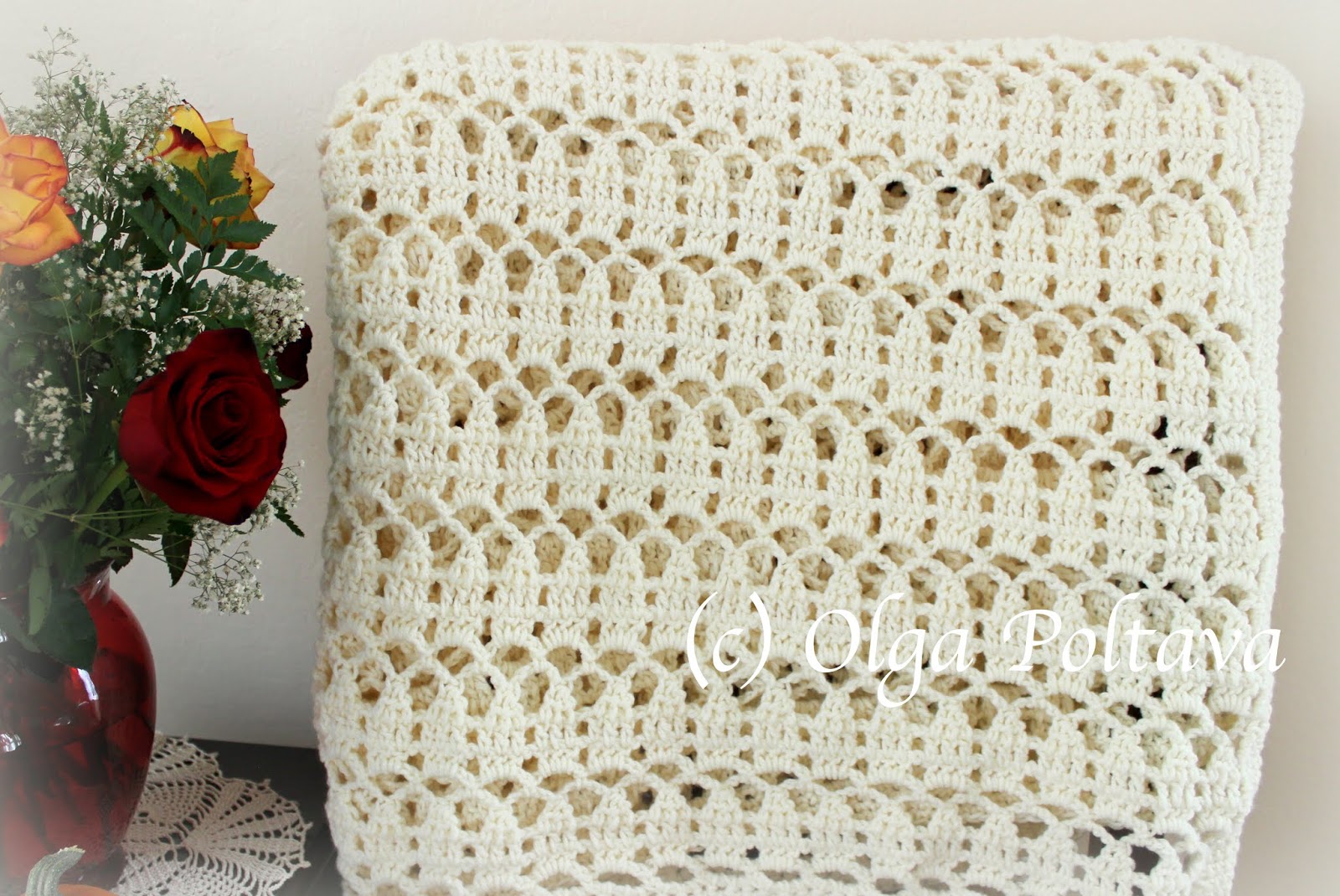 Lacy Crochet Easy Lace Throw Crochet Pattern, Impeccable Big Yarn