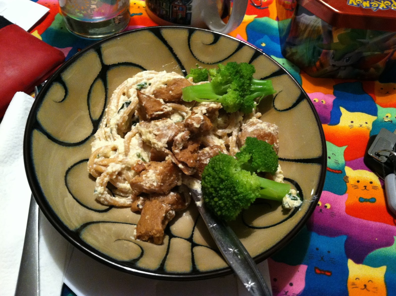 Vegan Food! Every day! Every day! Vegan Food! Tofu Linguine Alfredo